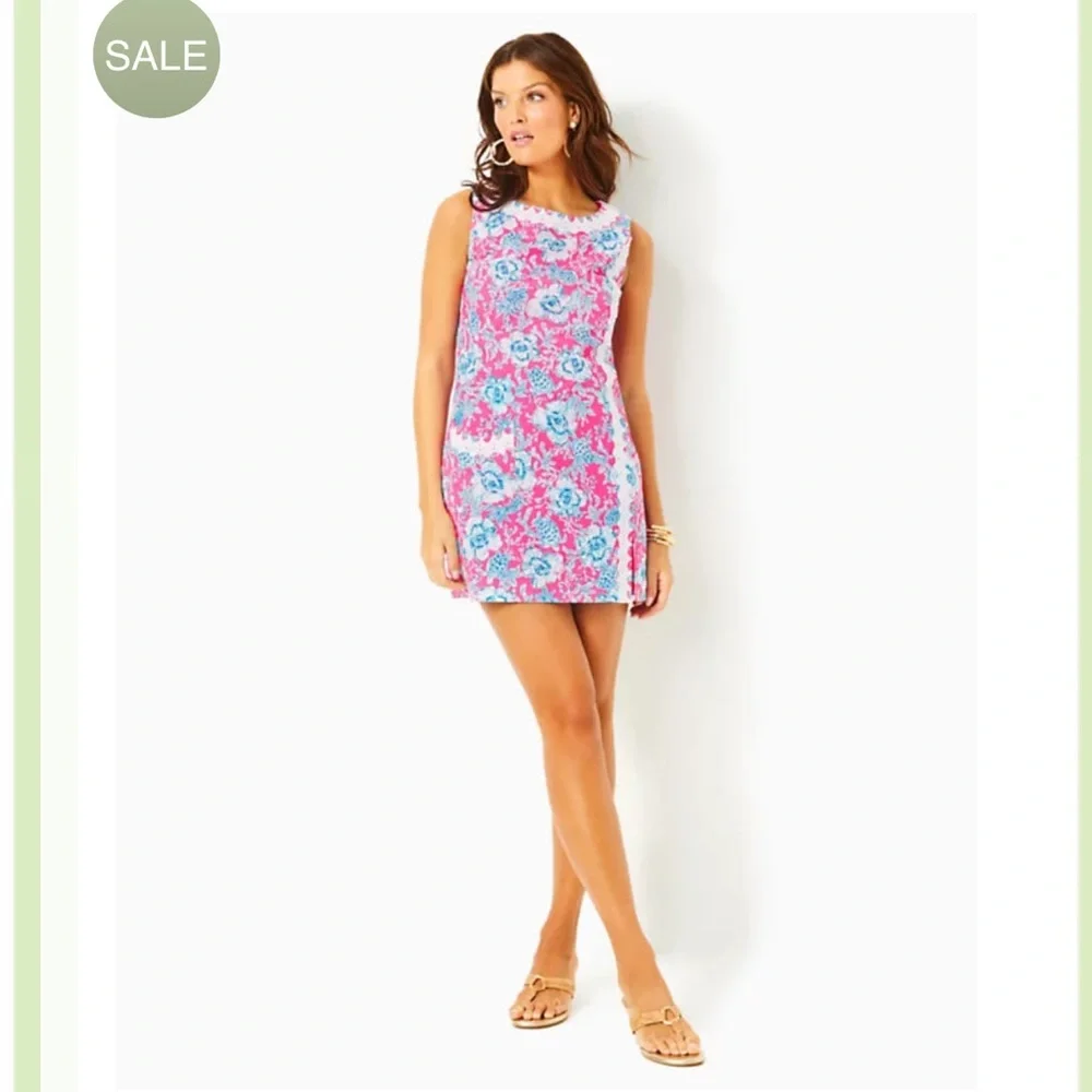 NWT Lilly Pulitzer Ginge Floral Shift Romper - Picture 4 of 16
